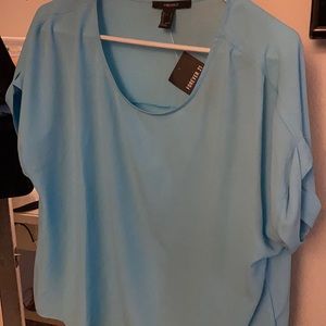Blue Blouse Top